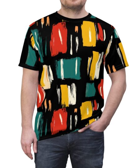 Vibrant Abstract Unisex Tee - Bold Colorful Design 10 Toasted Styles