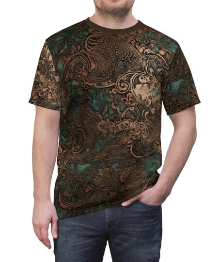 Bohemian Print Unisex T-Shirt - Artistic All Over Print Design