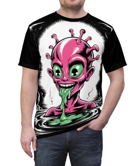 Alien Monster Unisex Tee - Fun Graphic T-Shirt for Halloween Parties & Everyday Wear