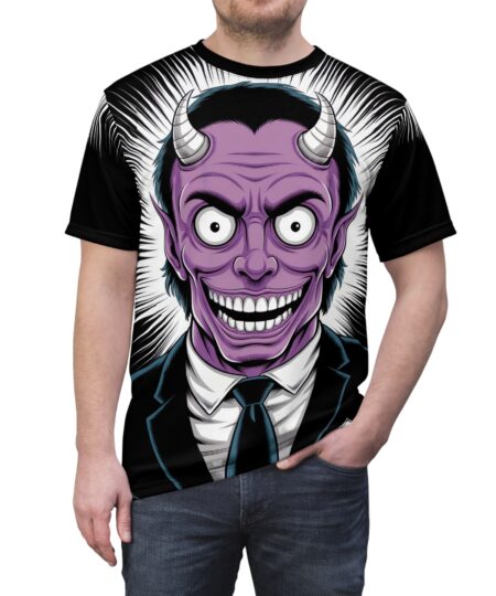 Demonic Graphic Tee for Bold Souls, Unisex T-shirt, Halloween Costume, Unique Gift, Nerdy Apparel, Statement Tee