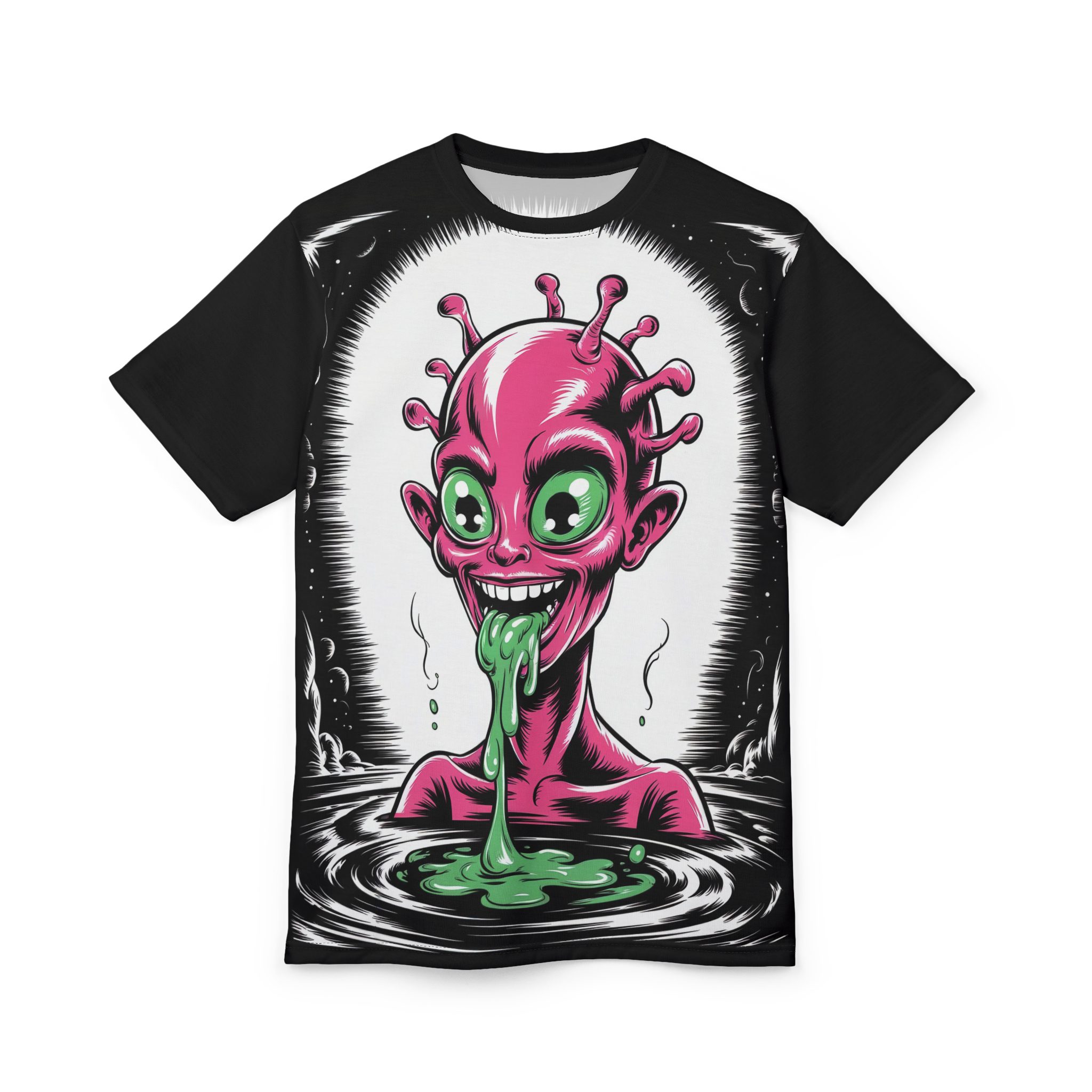 Alien Monster Unisex Tee - Fun Graphic T-Shirt for Halloween Parties & Everyday Wear 3 Toasted Styles