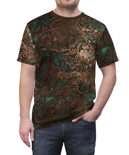 Bohemian Print Unisex T-Shirt - Artistic All Over Print Design 10 Toasted Styles