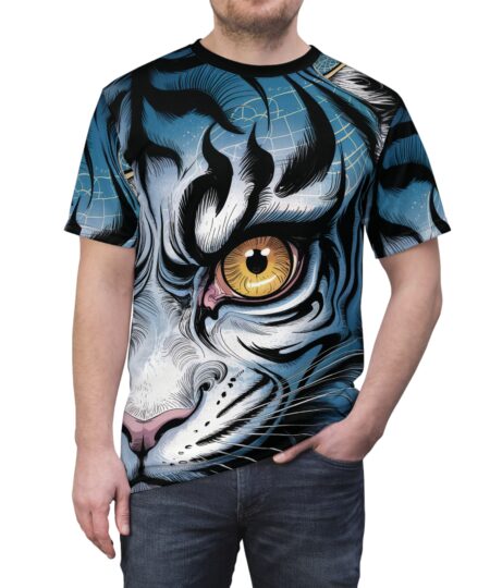 Bold Tiger Graphic Tee - Unisex All Over Print Shirt 9 Toasted Styles
