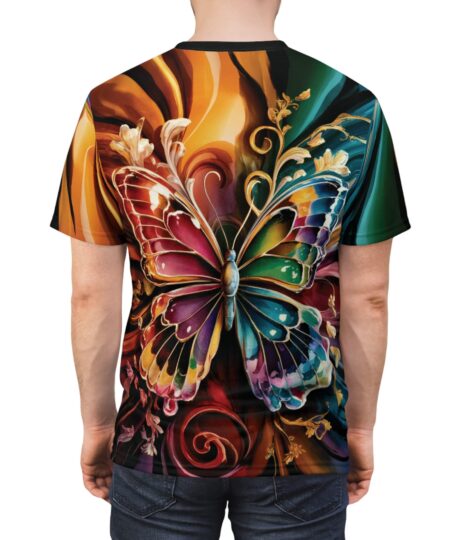 Colorful Butterfly UnisexAll Over Print Tee - Vibrant Fashion for Nature Lovers 2 Toasted Styles