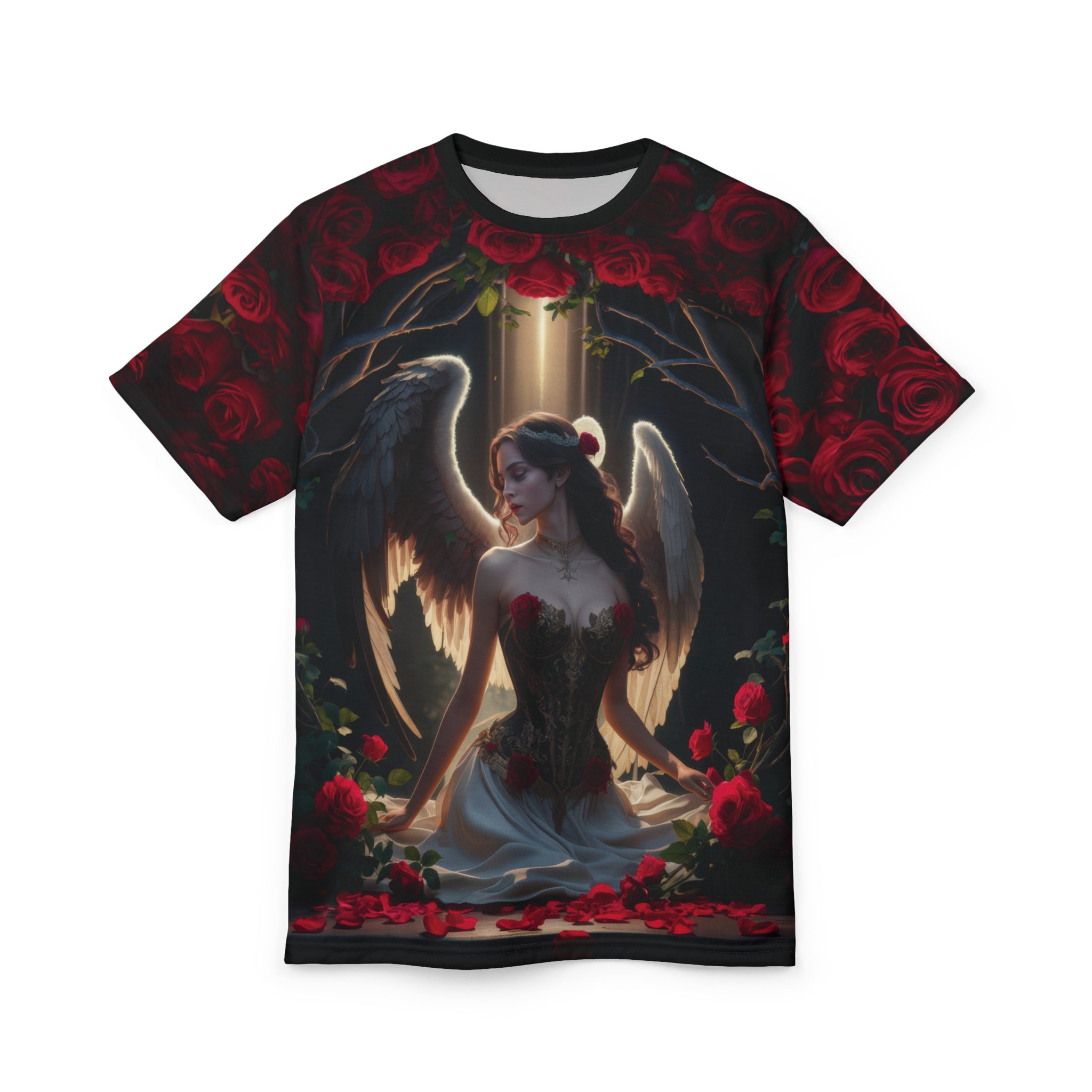 Elegant Angelic Floral Tee - Dreamy Design for Fashion Enthusiasts 3 Toasted Styles