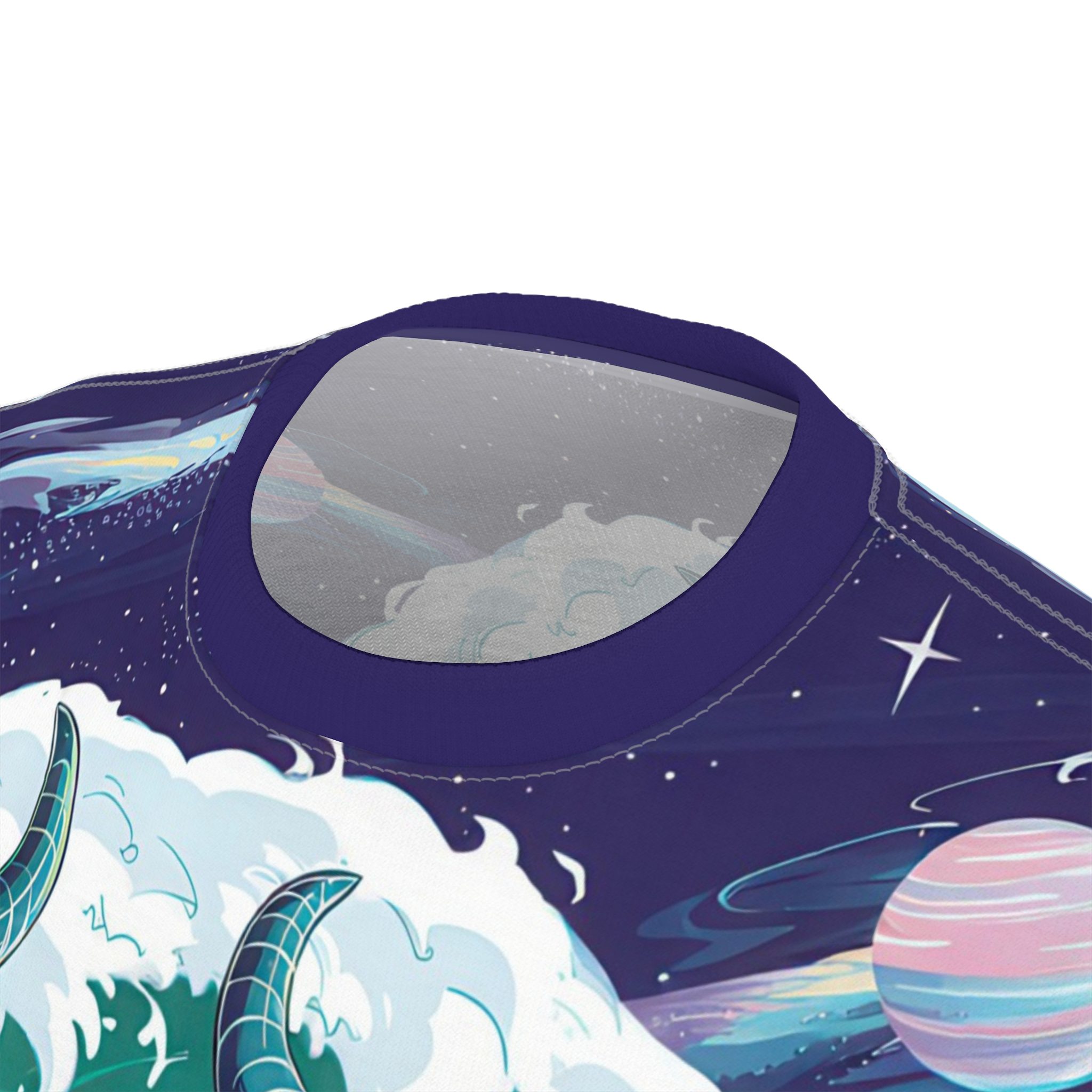 Mystical Fantasy Unisex All Over Print Tee - Enchanted Waves Design 10 Toasted Styles