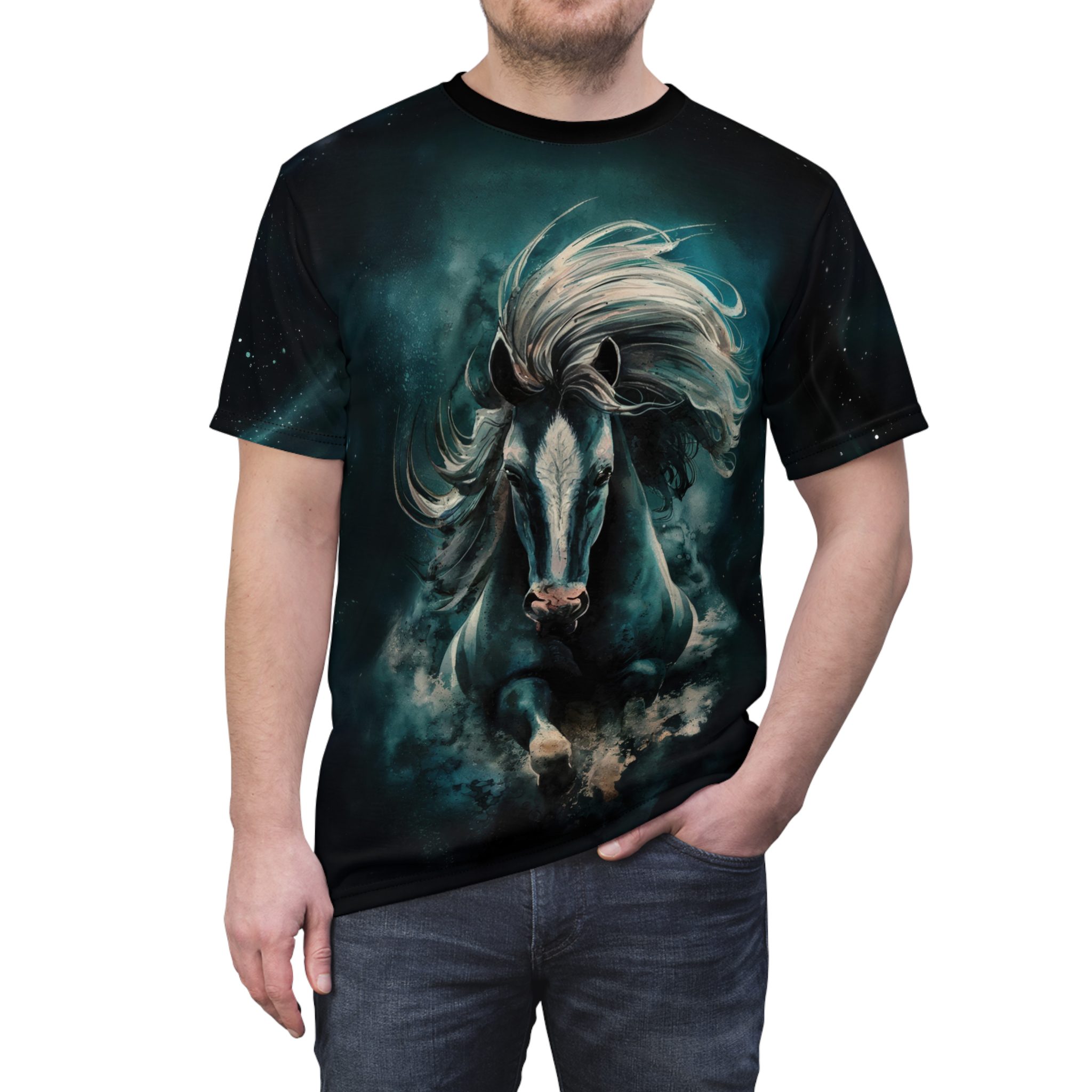 Mystical Horse Unisex Tee - Dreamy Cosmic Design 9 Toasted Styles