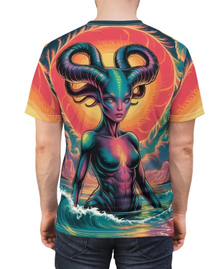 Mystical Mermaid Unisex All Over Print Tee - Vibrant Fantasy Design 2 Toasted Styles