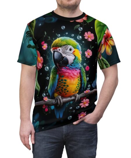 Vibrant Parrot Graphic Tee