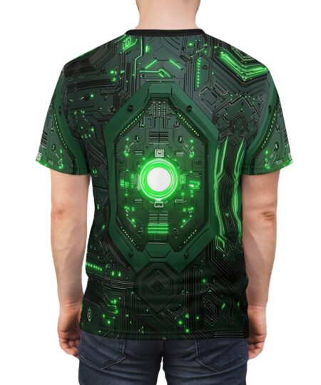 Scifi Robot Green Electronic T-Shirts Iron Man Style