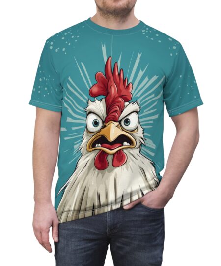 Funny Chicken Graphic Tee, Unisex Dressy T-Shirt, Animal Lover Gift, Humorous Apparel