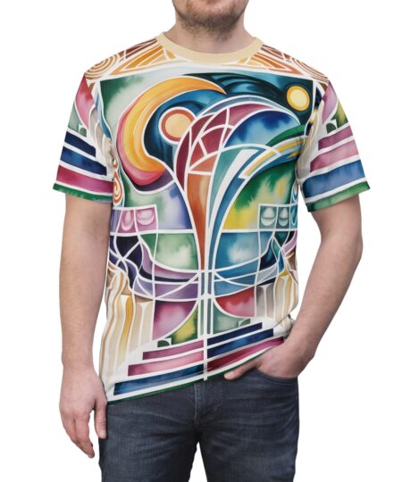 Vibrant Unisex All Over Print Tee - Artistic Pattern, Graphic T-Shirt, Retro Style, Summer Fashion, Casual Wear