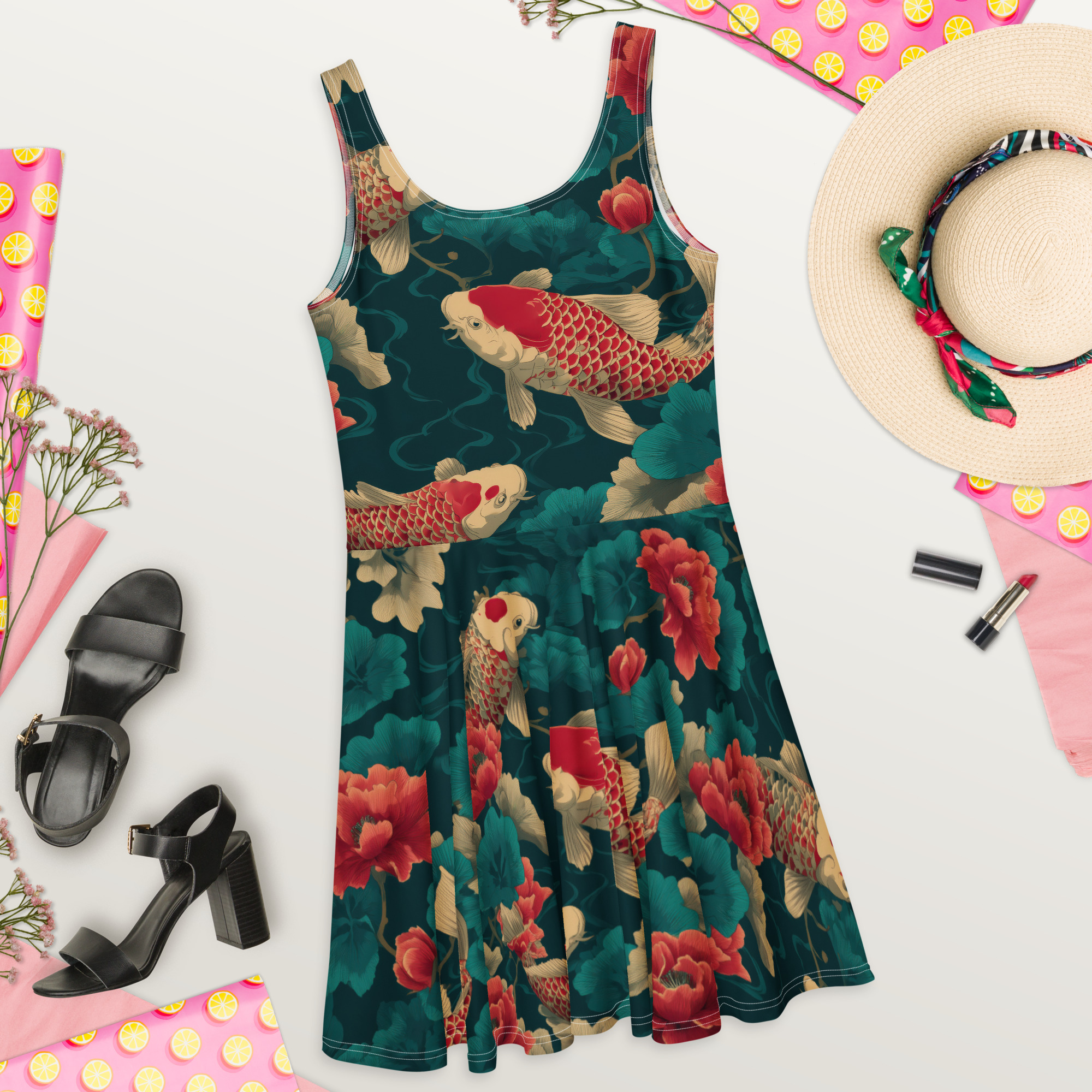 All Over Print T-Shirt Dress