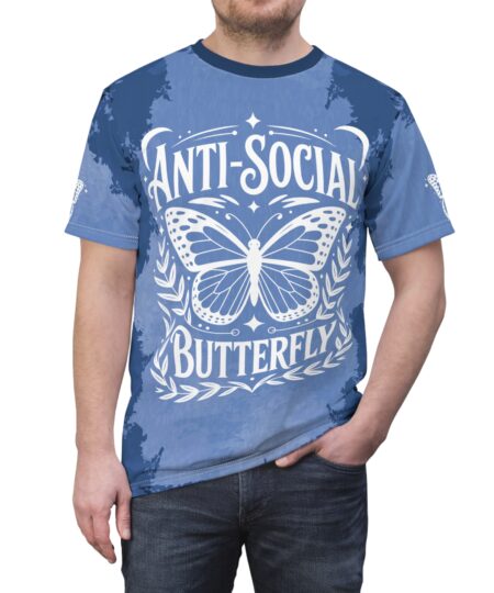 Anti-Social Butterfly T-Shirt All Over Print T-shirt Toasted Styles Tshirts