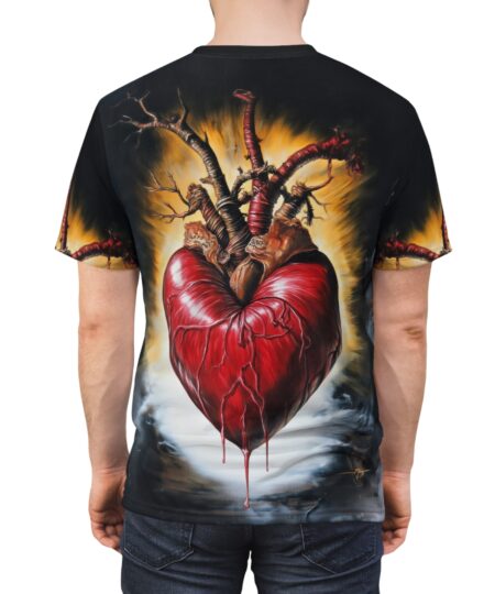 Heartfelt Unisex Tee with AOP Design Valentines Day Gift 10 Toasted Styles