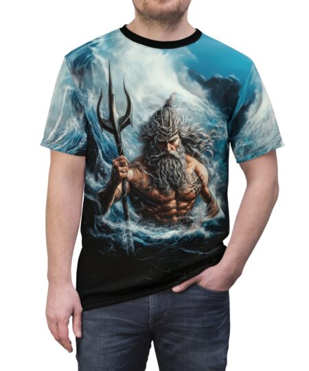 Mythical Poseidon Unisex Tee, Ocean Lover T-Shirt, Greek Mythology Apparel