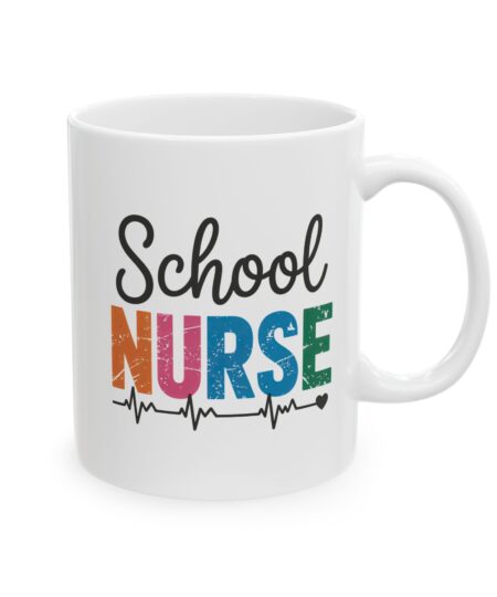 Back to School Nurse Mug, Cute Teacher Gift, Coffee Cup for Educators, Personalized Graduation Mug, Fun School-Themed Drinkware