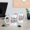 Back to School Nurse Mug, Cute Teacher Gift, Coffee Cup for Educators, Personalized Graduation Mug, Fun School-Themed Drinkware