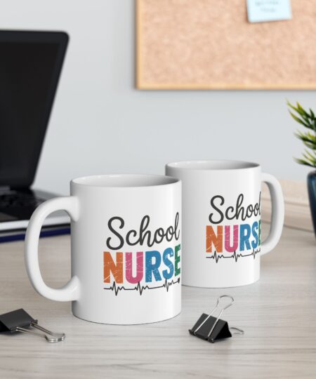 Back to School Nurse Mug, Cute Teacher Gift, Coffee Cup for Educators, Personalized Graduation Mug, Fun School-Themed Drinkware