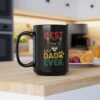 Black mug with the text