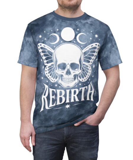 Rebirth Spooky Aesthetic Unisex All Over Print Tee - Rebirth Shirt for Halloween