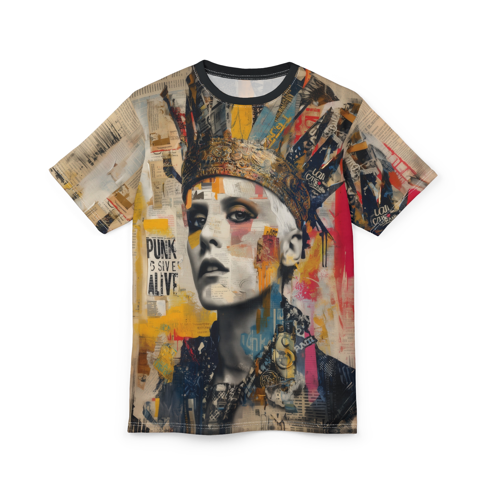 Punk Art Unisex Tee – Edgy Graphic Shirt, Hipster Fashion Top, Streetwear Style - Image 3