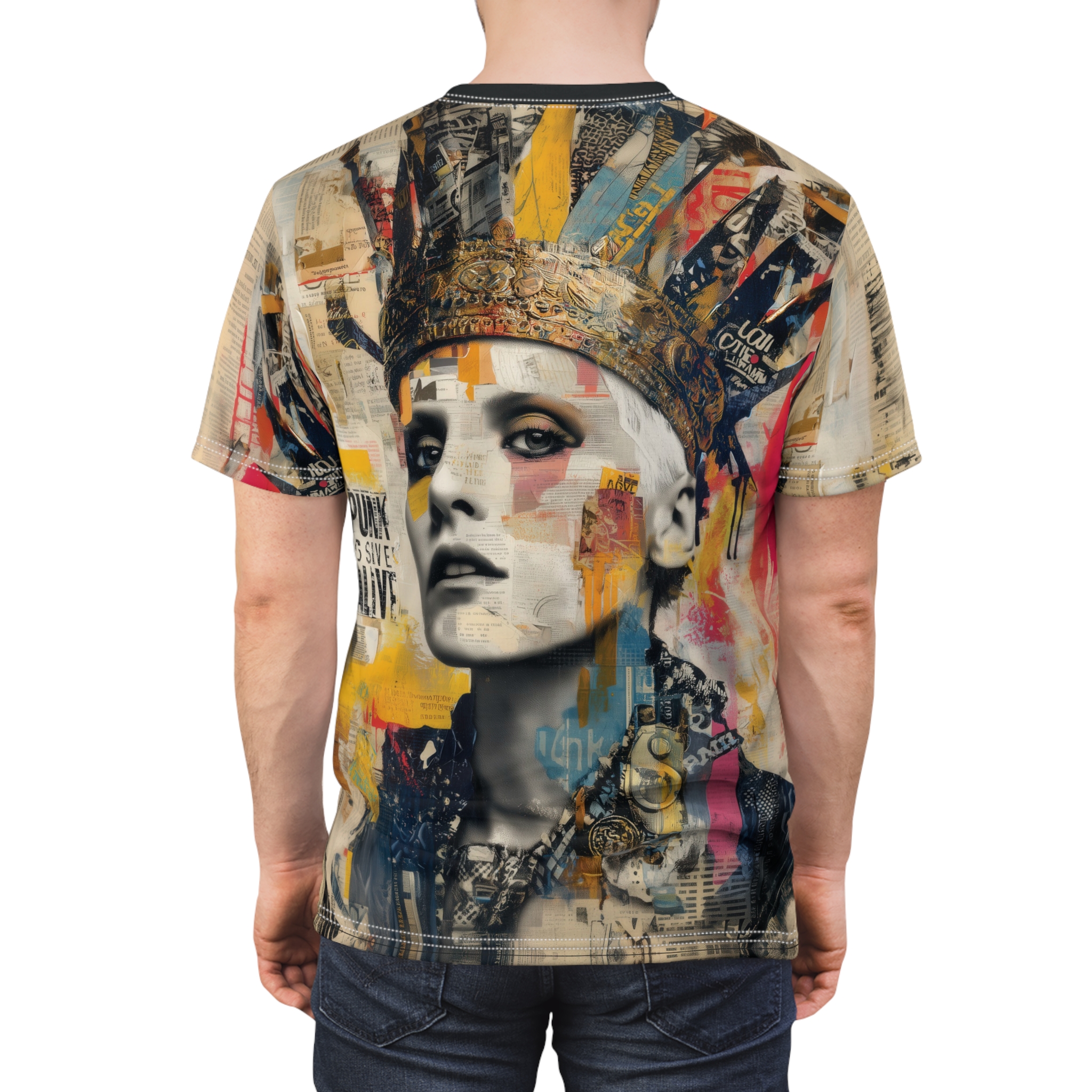 Punk Art Unisex Tee – Edgy Graphic Shirt, Hipster Fashion Top, Streetwear Style - Image 2