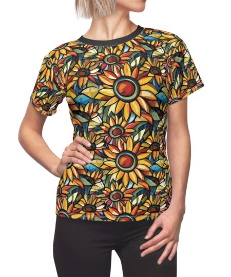 Vibrant Floral Tee for Women - Perfect for Spring, Casual Style, Summer Wardrobe