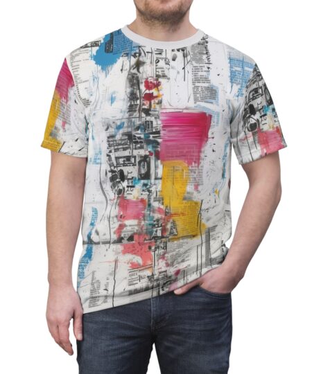 Artistic Unisex Tee, Vibrant Graphic Shirt for Art Lovers, Casual Wear, Unique Gift, Streetwear T-shirt