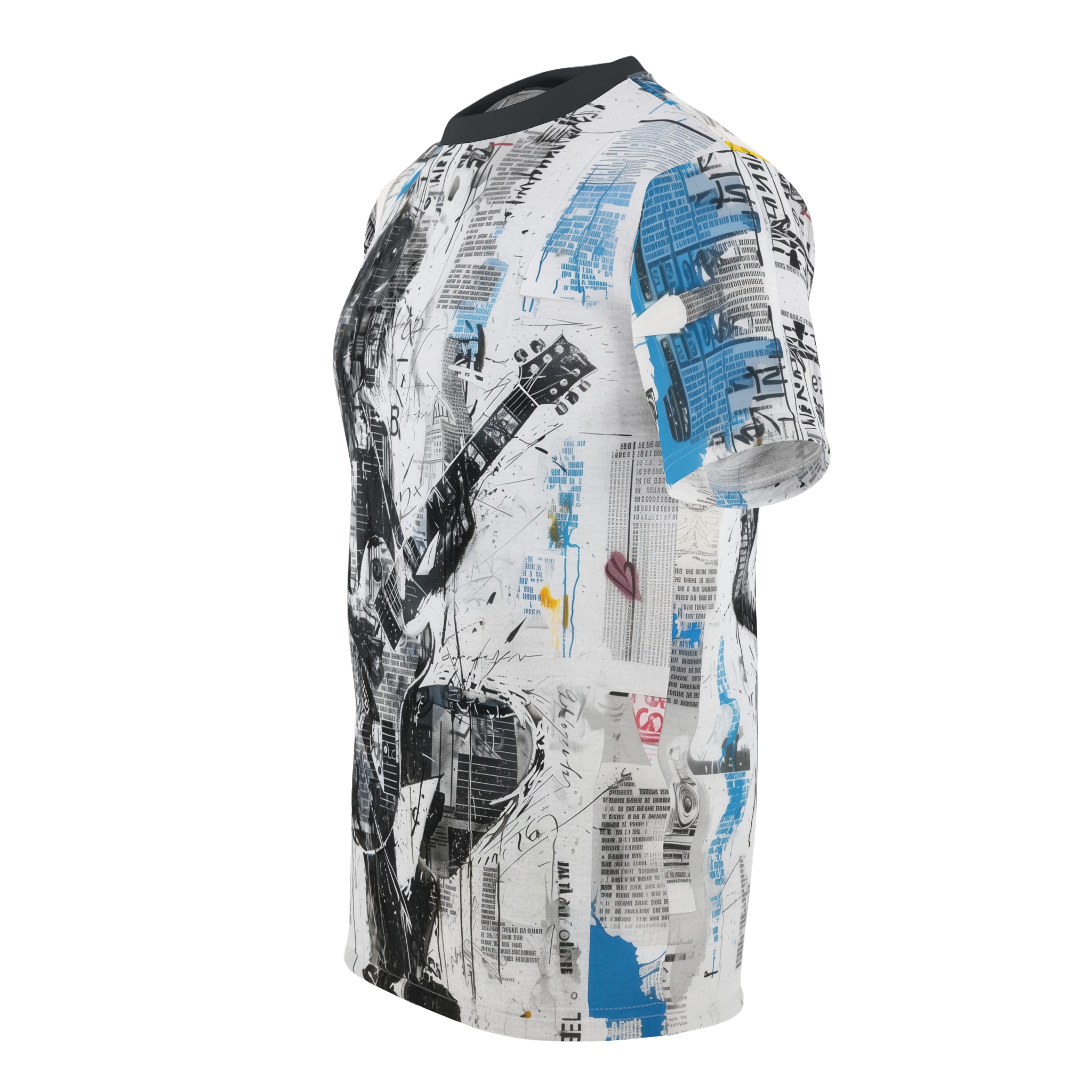 Rockin' Unisex Graphic Tee, Music Lover Shirt, AOP Band Tee, Gift for Guitarists, Edgy Fashion Top - Image 8