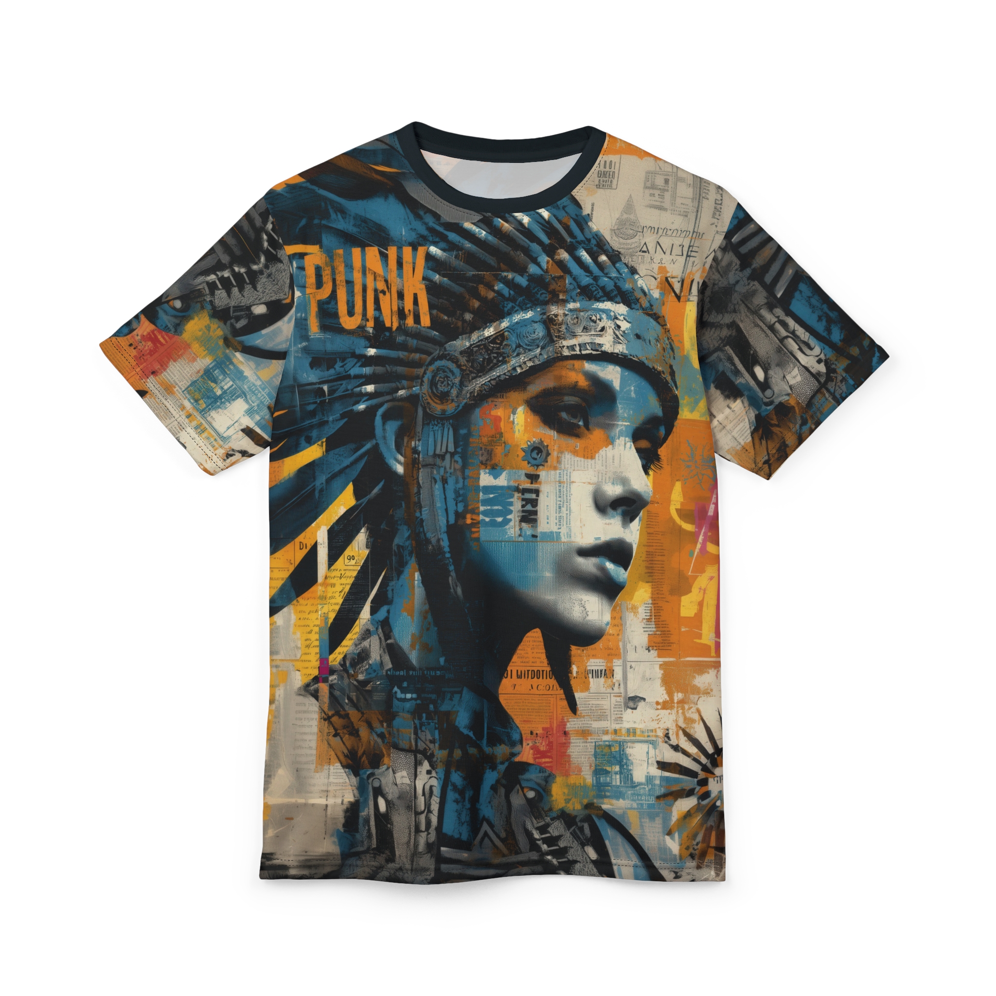 Punk Art Unisex Tee, Vibrant Graphic Shirt, Alternative Fashion Top, Unique Streetwear - Image 3