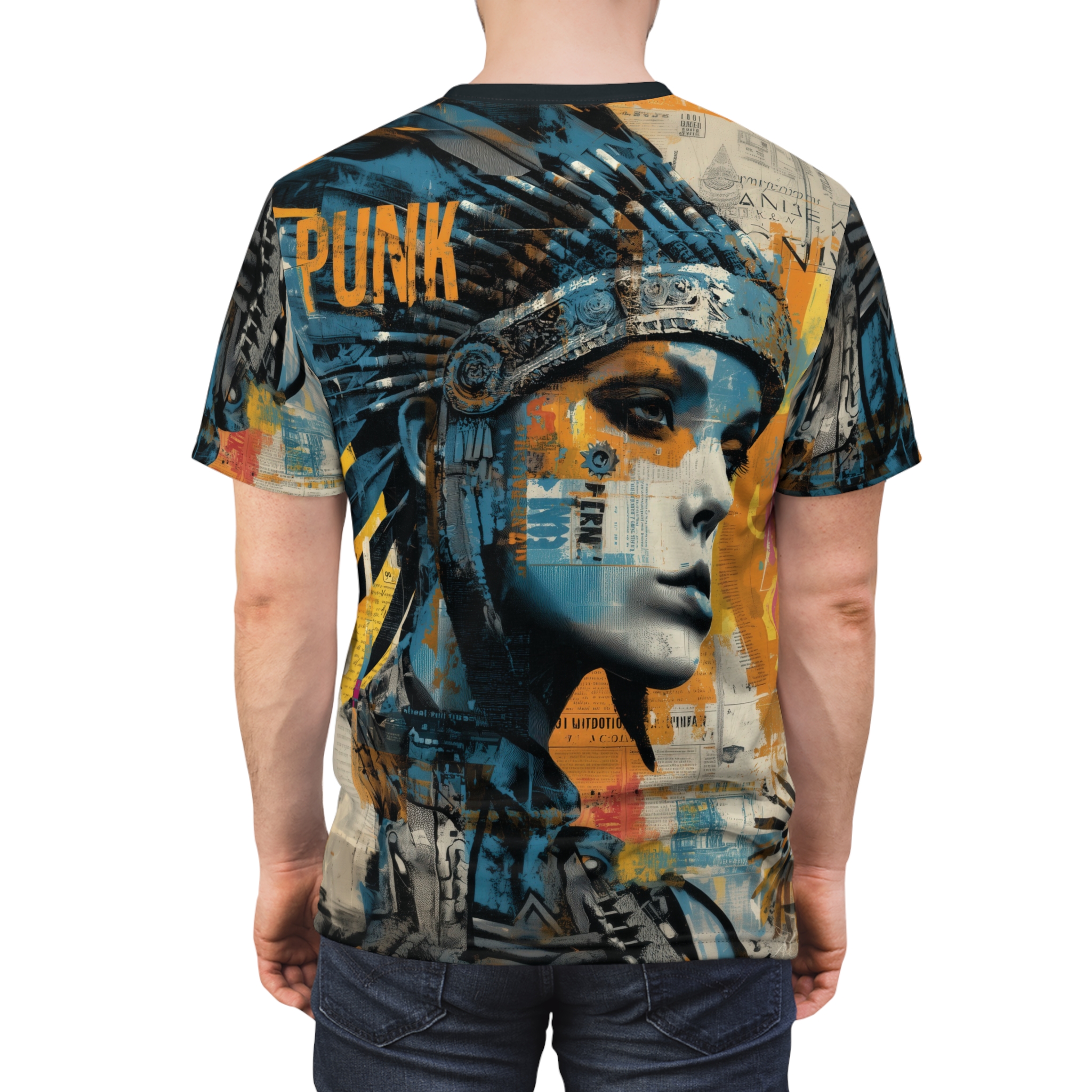 Punk Art Unisex Tee, Vibrant Graphic Shirt, Alternative Fashion Top, Unique Streetwear - Image 2