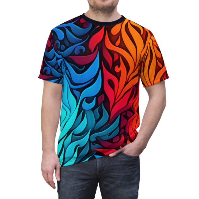 Vibrant Abstract Pattern Unisex Tee, Colorful Graphic T-Shirt, Trendy Wear for Art Lovers, Unique Gift for Holidays, Summer Fashion