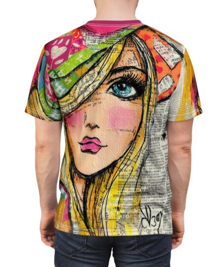 Colorful Abstract Girl Illustration All Over Print Unisex T-Shirt Artistic Streetwear 9 Toasted Styles