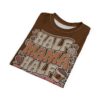Brown, tan, and pink groovy lettering spelling