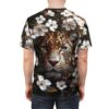 Comfortable Floral Leopard Unisex Tee, Animal Print Shirt, Nature Lovers Gift, Summer Wear, Unique Graphic T-Shirt – breathable cotton all-over design
