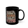 Black ceramic mug with 