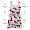 Elegant Halloween Bat Skater Dress – flattering all-over print skater dress