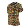 Sunflower mosaic all over print sublimation tee featuring a vibrant stained-glass inspired floral design.