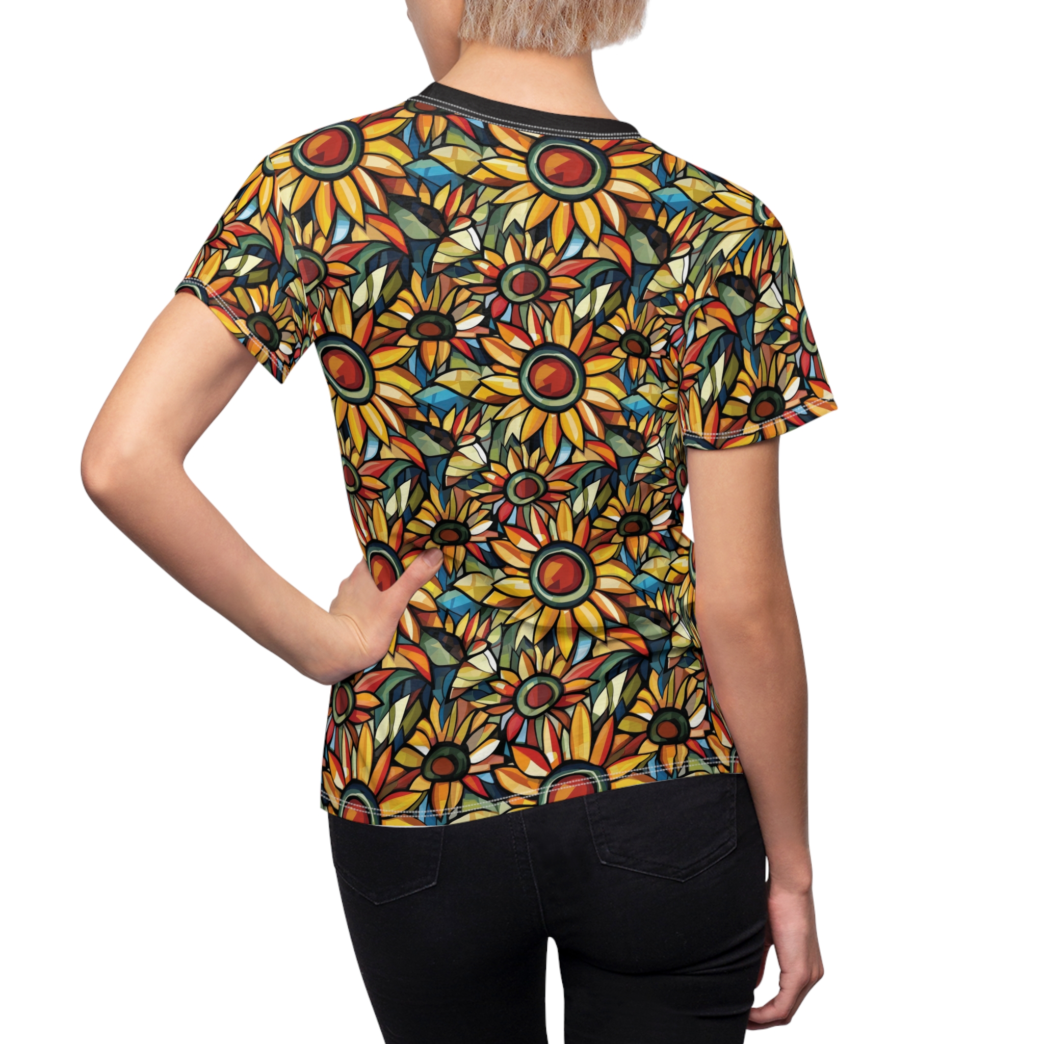 Vibrant Floral Tee for Women - Perfect for Spring, Casual Style, Summer Wardrobe