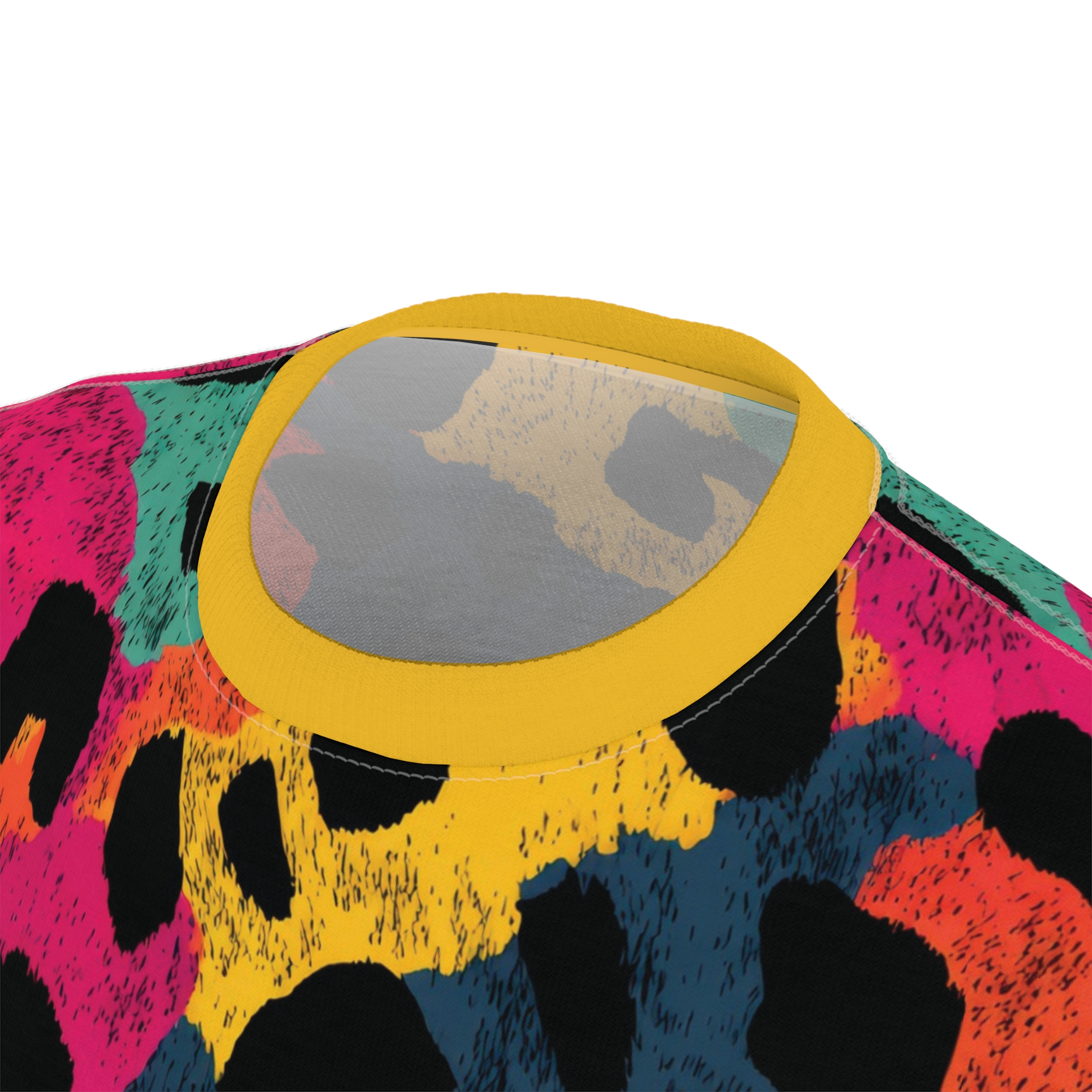 Colorful Leopard Print Unisex Tee - Image 7