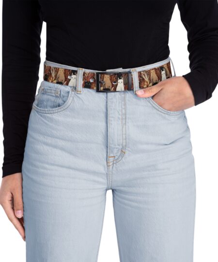 Cat-Themed Fashion Belt for Animal Lovers