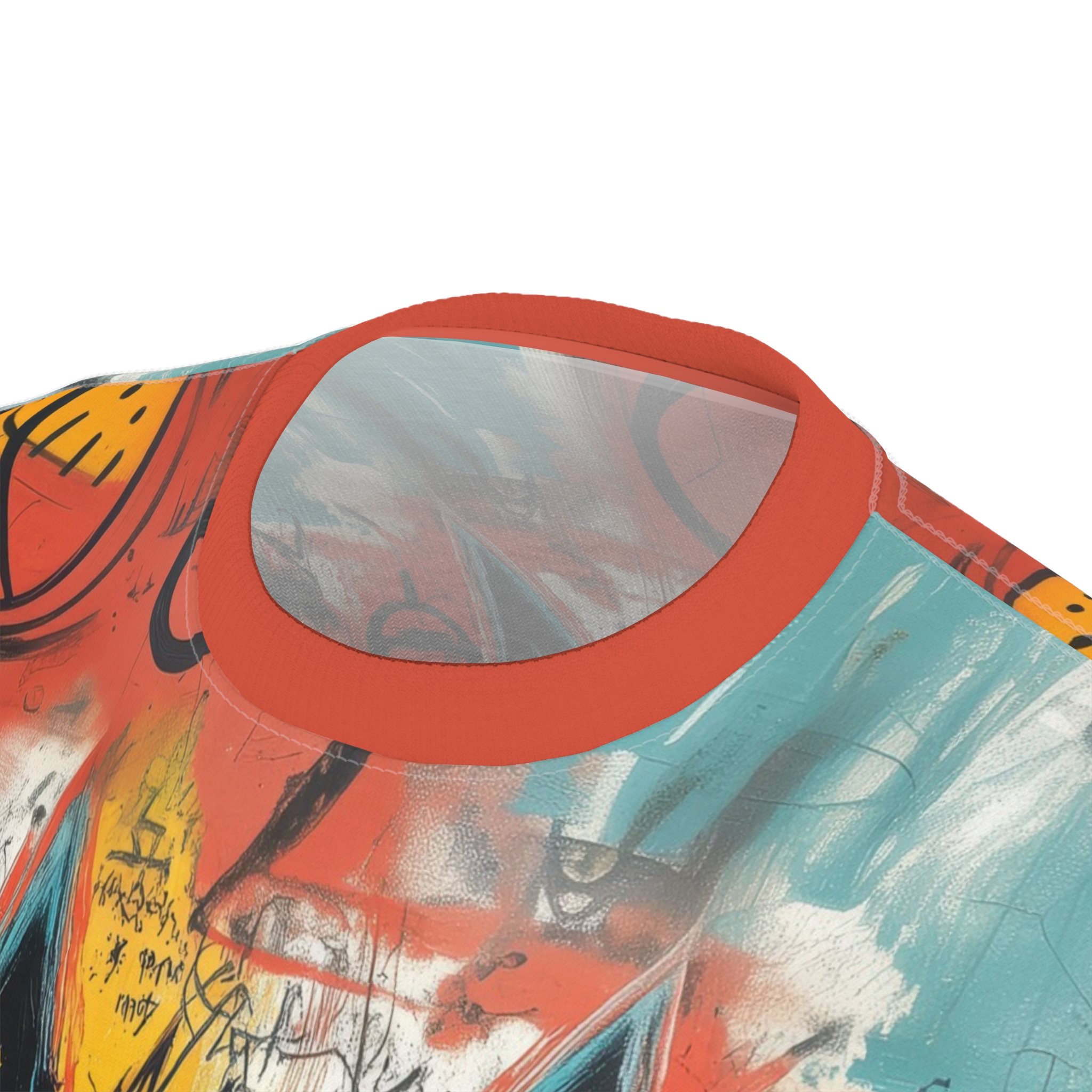 Vibrant Graffiti Cat Tee for Art Lovers - Image 7