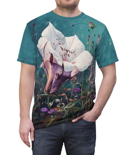 Floral Art Unisex Tee - Vibrant Nature Design
