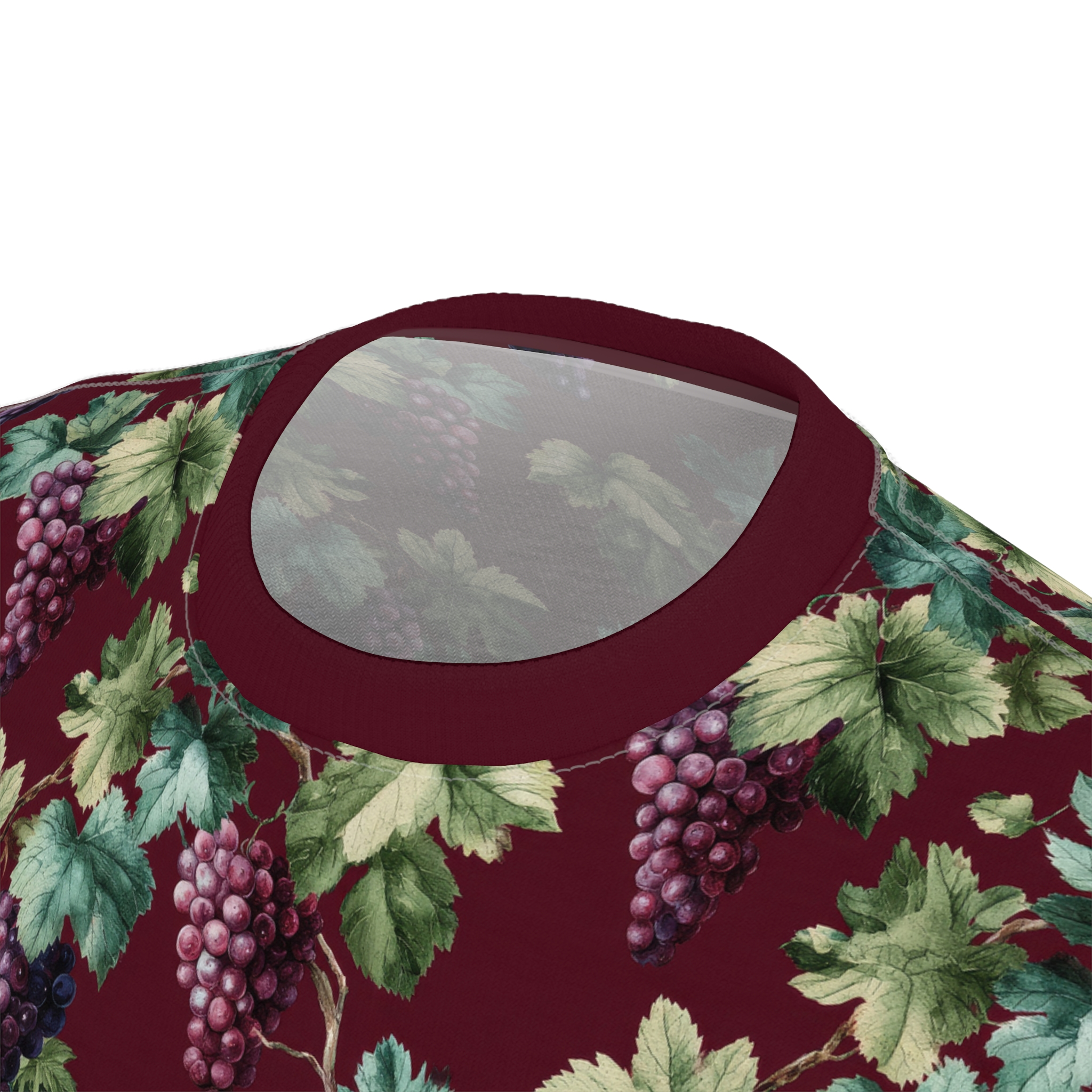 Vintage Grapevine Unisex Tee - Floral All Over Print For Wine Lovers - Image 6