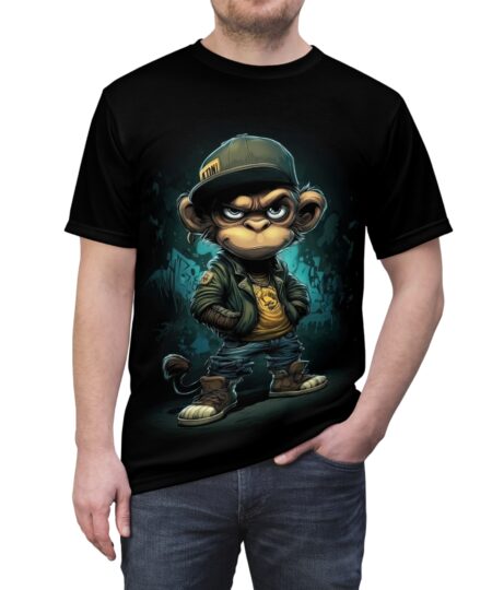 Rebellious Monkey Graphic Tee, Unisex T-Shirt, Fun Casual Wear, Streetwear Style