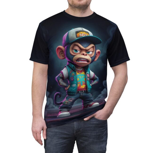 Cool Graffiti Monkey Unisex Tee, Streetwear Graphic Shirt