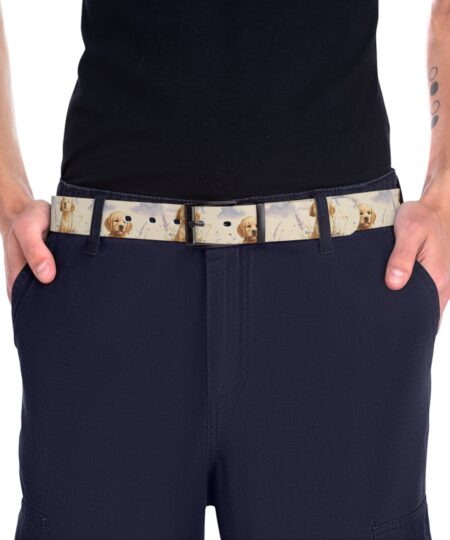 Golden Retriever Print Belt for Dog Lovers