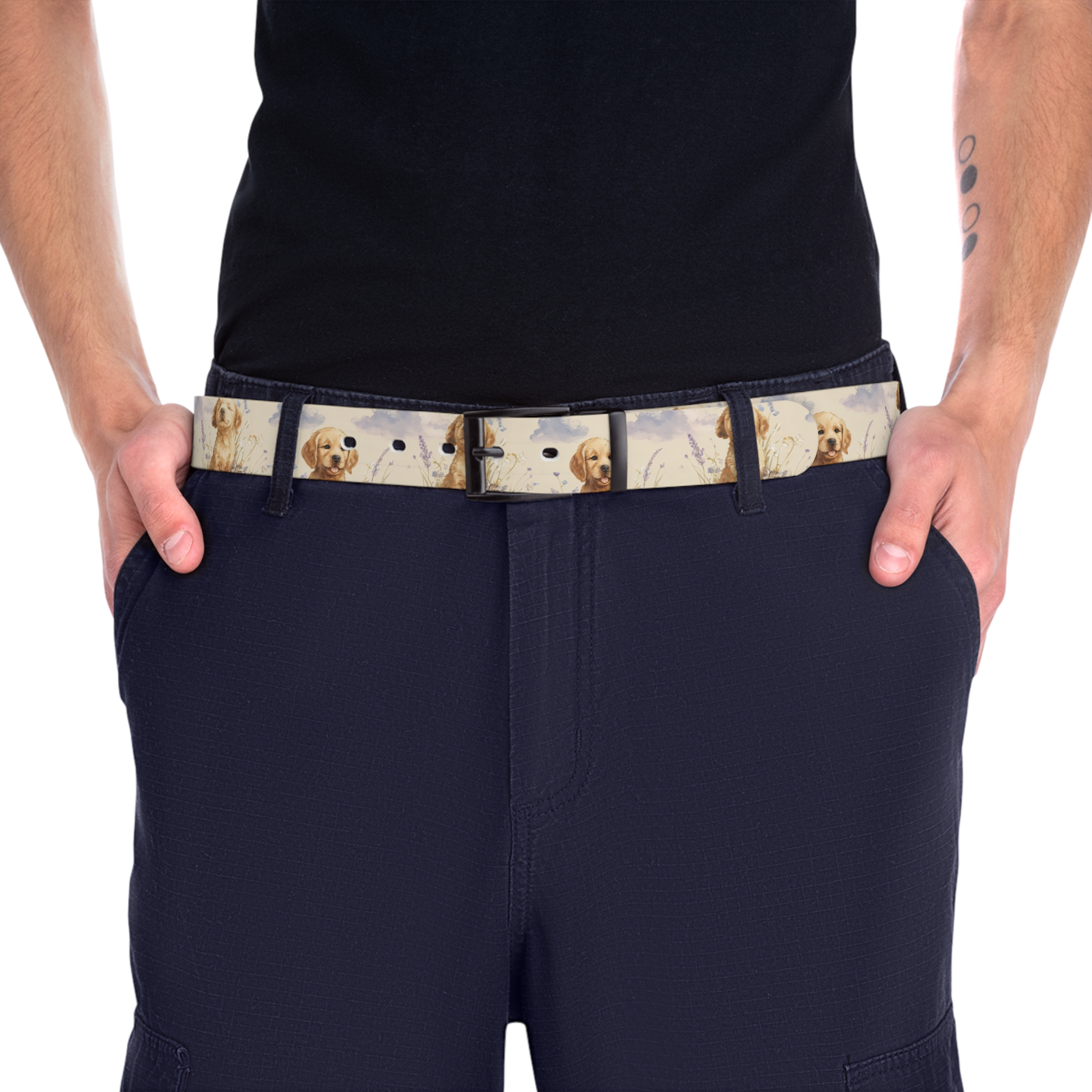 Golden Retriever Print Belt for Dog Lovers