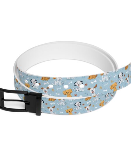 Playful Dog Print Belt for Pet Lovers
